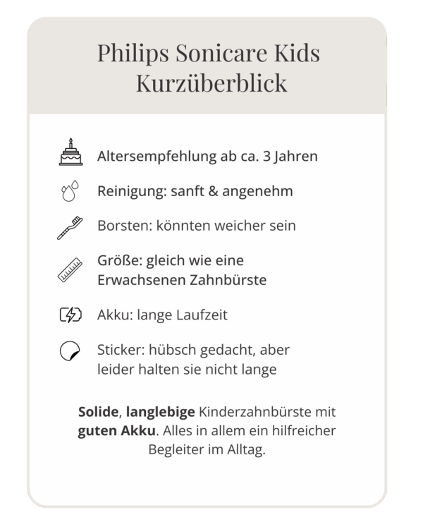 unsere philips sonicare kids erfahrung