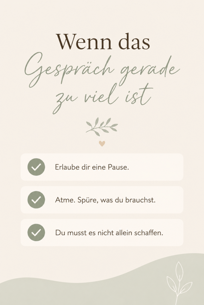 Mini-Checkliste mit drei Reflexionsfragen zu Mental Load in der Partnerschaft.