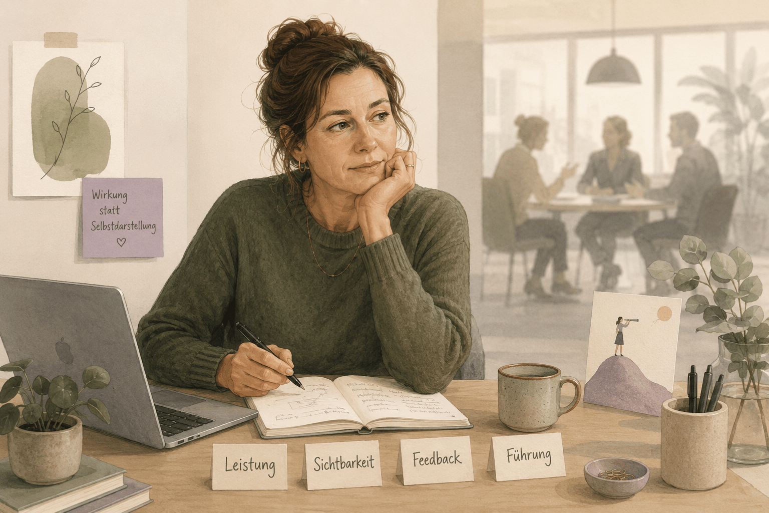 Sichtbarkeit im Job – Frau zwischen guter Arbeit, Selbstmarketing und Führungskultur